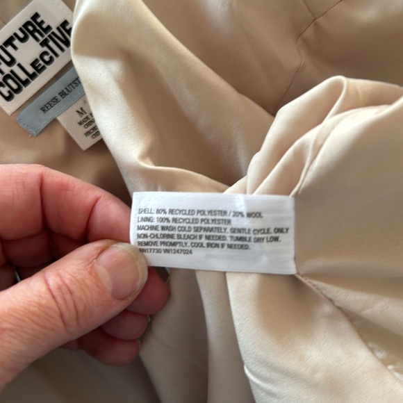 Future Collective Reece Blutstein wool blend crop jacket - Picture 6 of 9